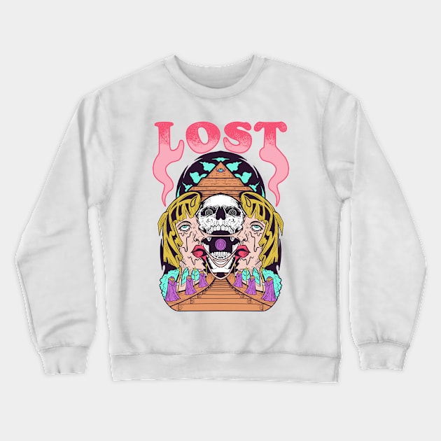 LOST Crewneck Sweatshirt by OXVIANART